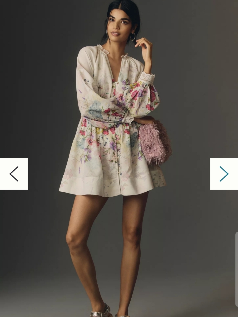 Anthropologie Let Me Be V-Neck A-Line Mini Dress 🌿 Summer / Wedding Guest